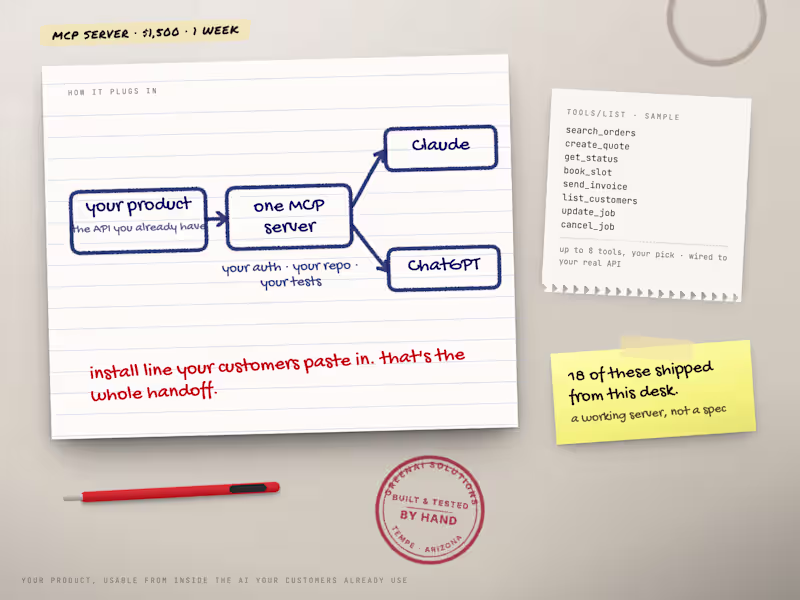 Cover image for MCP Server - your product, usable inside Claude and ChatGPT