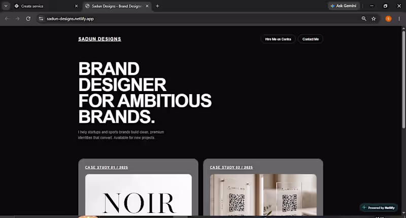 Cover image for Minimalist Portfolio Website Development