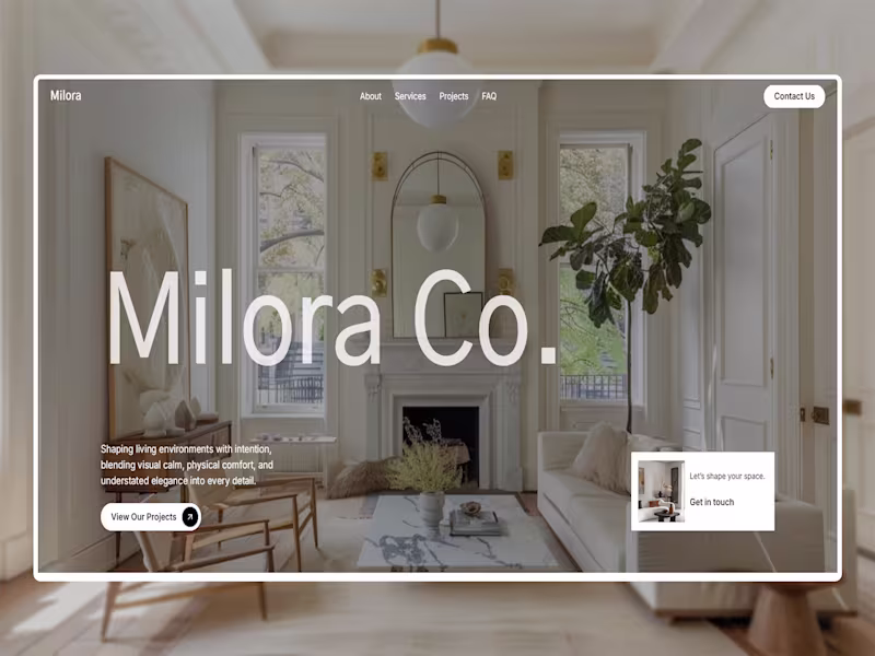 Cover image for Introducing Milora 💫
A premium Framer