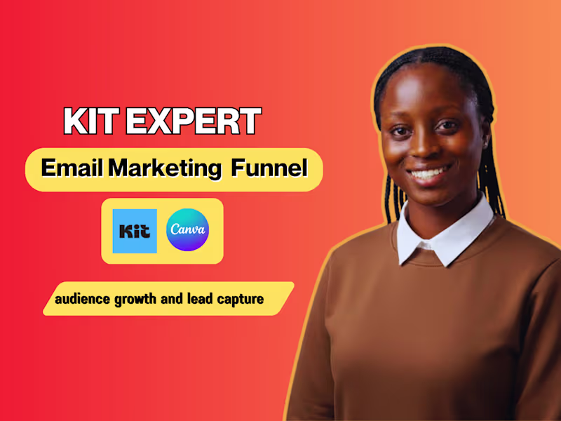 Cover image for I will set up KIT  email marketing funnel for audience growth