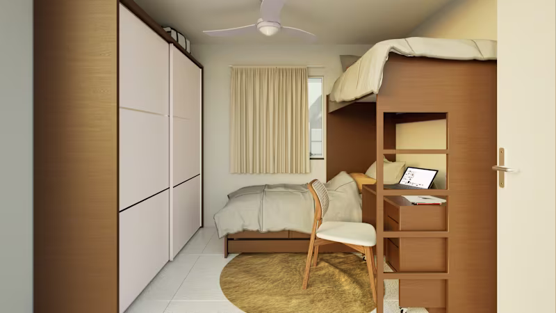 Cover image for 📐The 9m² Hybrid Bedroom (A Space Solution) 💡