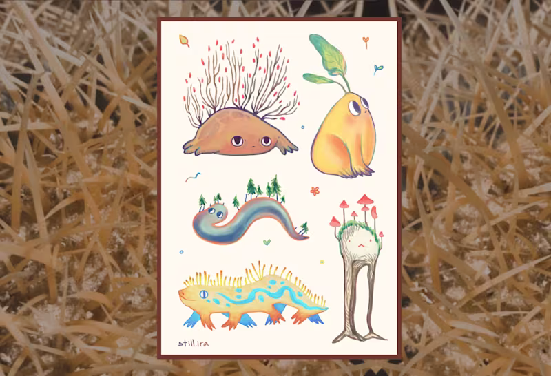 Cover image for Whimsical Nature Spirits — Sticker Pack A dreamy sticker pac...