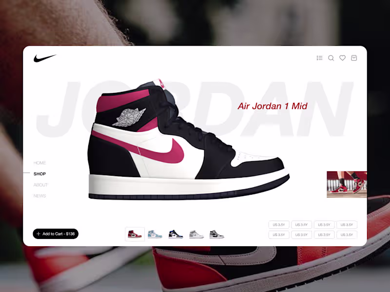 Cover image for Nike Concept Website
