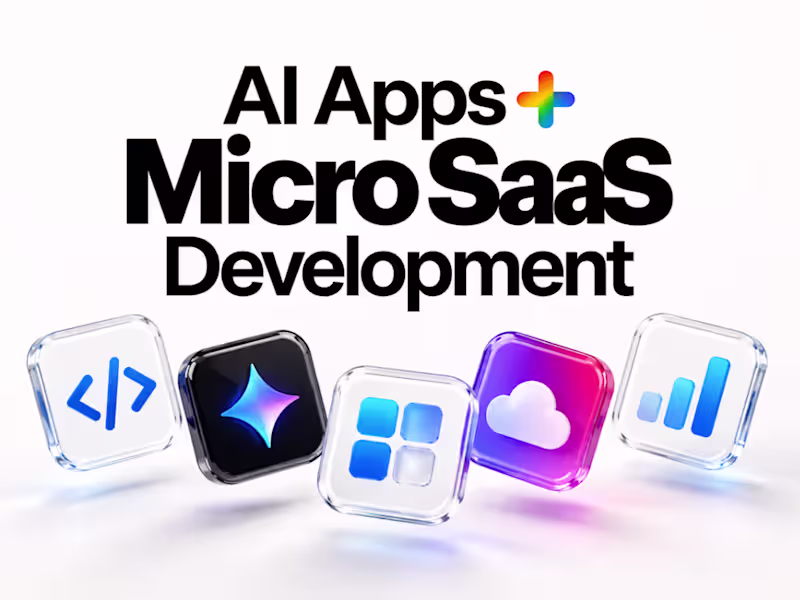 Cover image for AI Apps & Micro SaaS Dev • Idea to Live Product