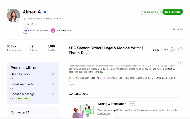 Cover image for 🎉 $40,000+ earned on Upwork!
Happy
