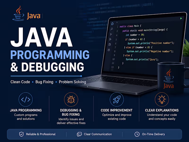 Cover image for Java Programming & Bug Fixing