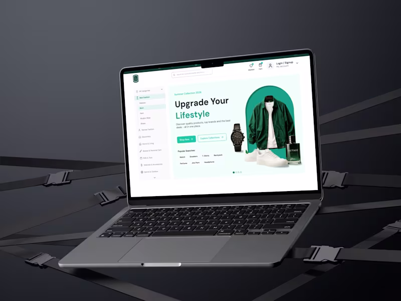 Cover image for Modern E-Commerce Landing Page Design