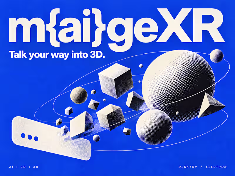 Cover image for m{ai}geXR: AI + 3D for Desktop, iOS, iPadOS & Android