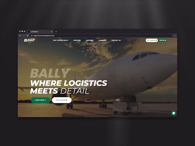 Cover image for Bally Logistics Website Redesign and SEO Optimization