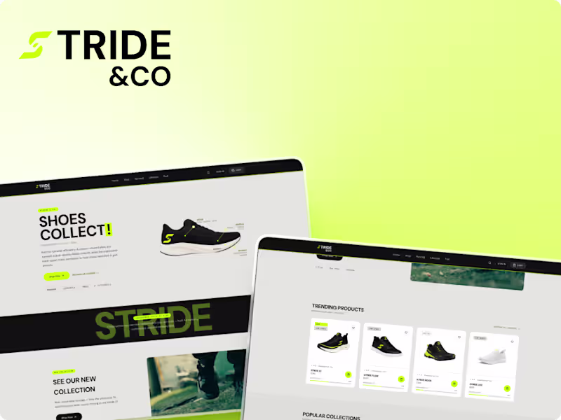 Cover image for Footwear E-Commerce Website — UX/UI Design & Development