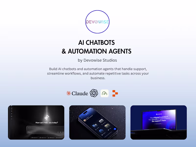 Cover image for AI Chatbots & Automation Agents for Businesses