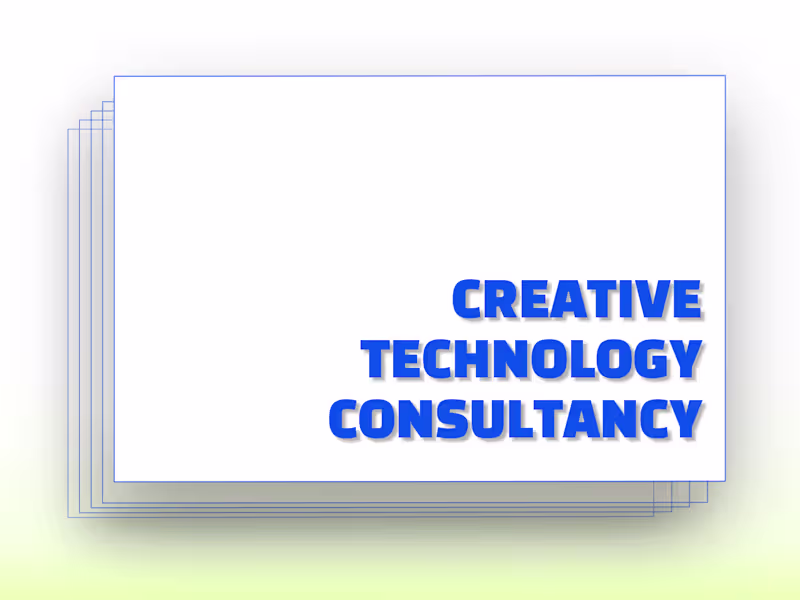 Cover image for Creative Technology Consultancy