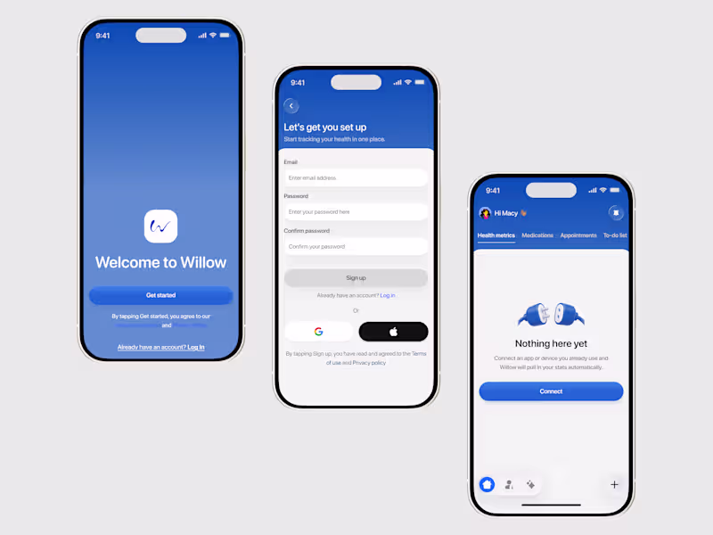 Cover image for Willow: The Health Management App