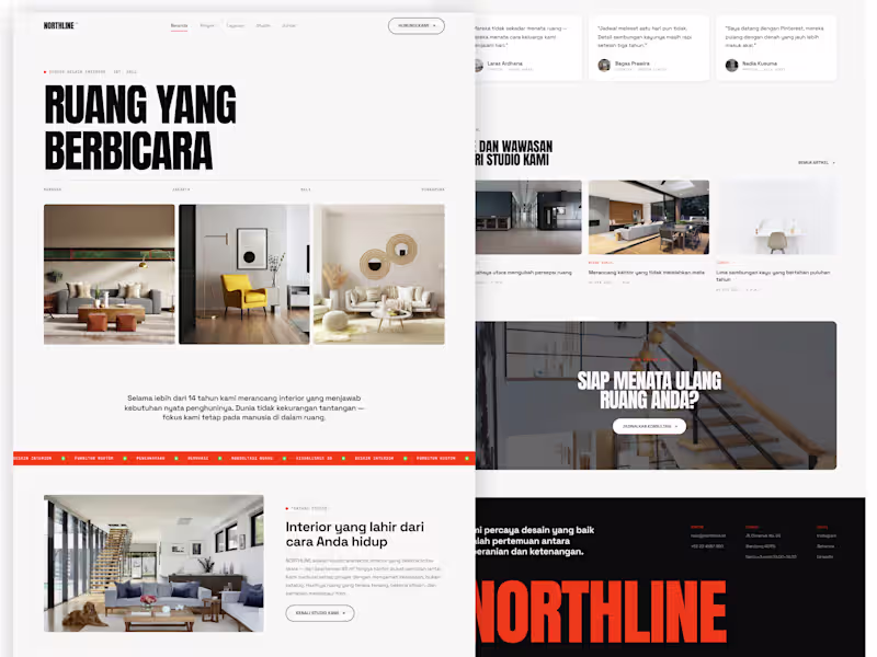 Cover image for Landing page interior design - Northline::