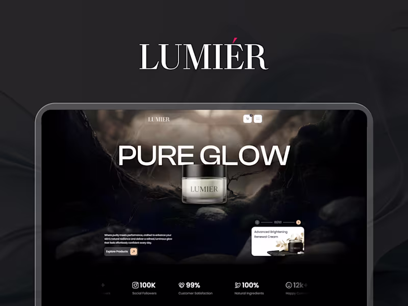 Cover image for Luxury Skincare : E-commerce Website
