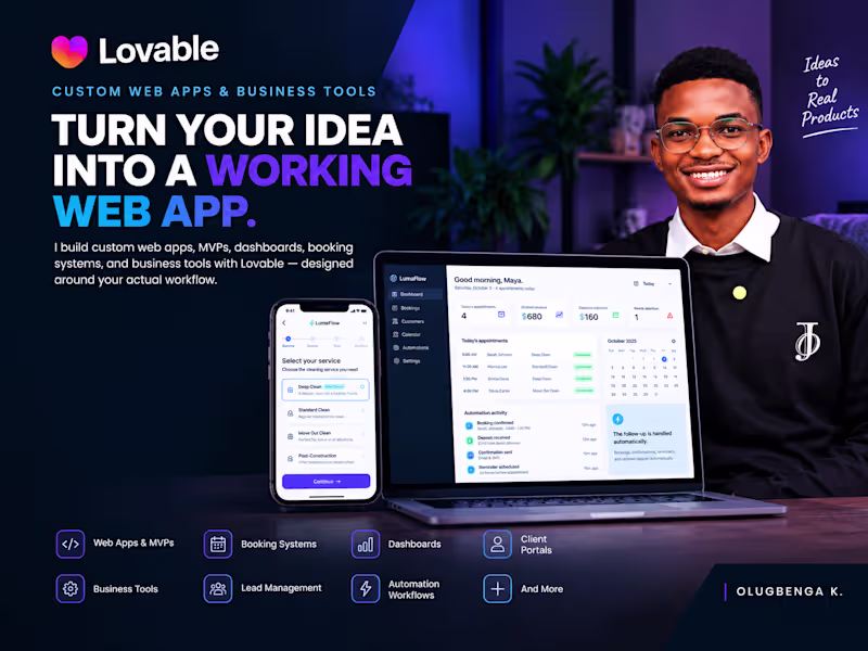 Cover image for Lovable Custom Web App & MVP Development