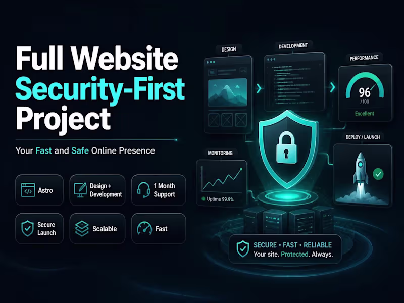Cover image for Full Website Security-First Project