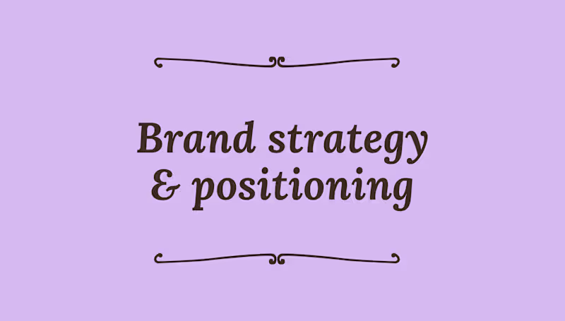 Cover image for Brand Strategy & Positioning