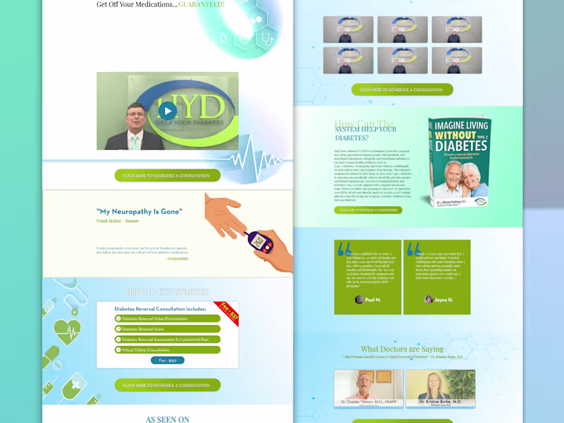 Cover image for Landing Page design