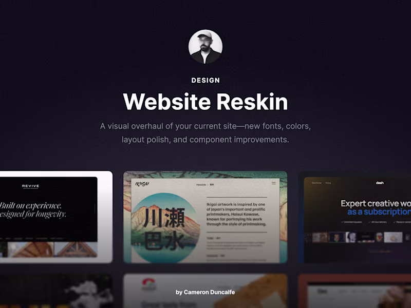 Cover image for Website Reskin