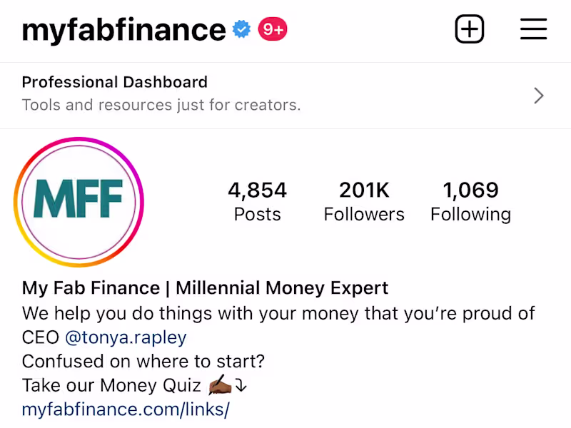 Cover image for MyFabFinance Instagram Manager