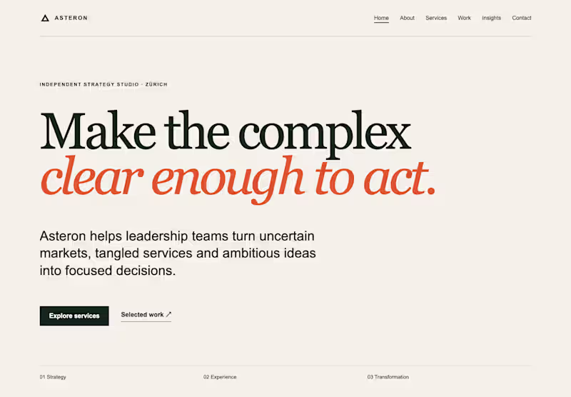 Cover image for Asteron — Six-Page Responsive Business