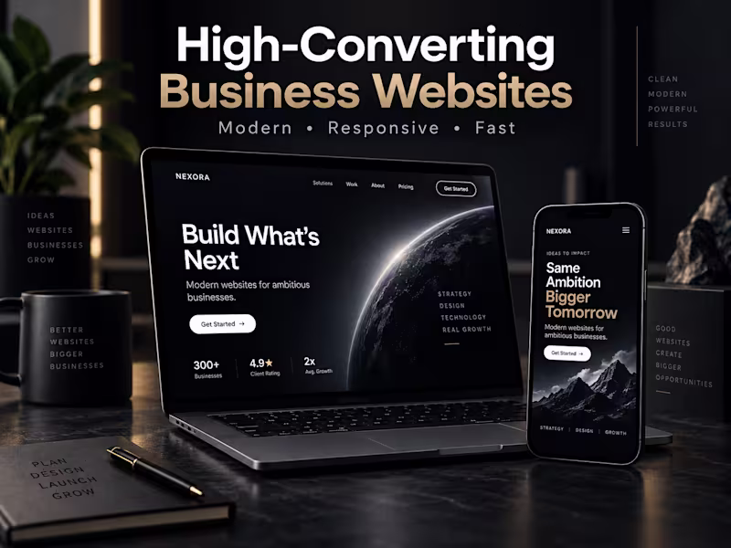 Cover image for High-Converting Landing Page & Business Website