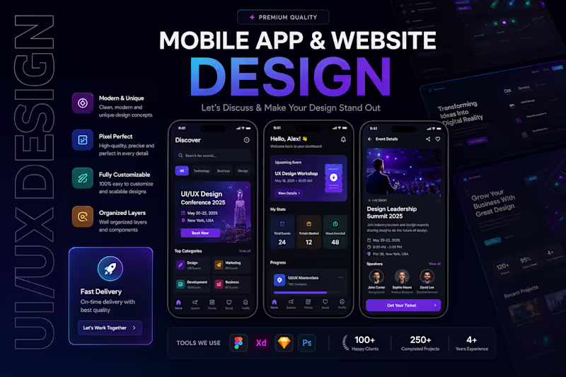 Cover image for I will do product UI UX design app, web, dashboard in figma