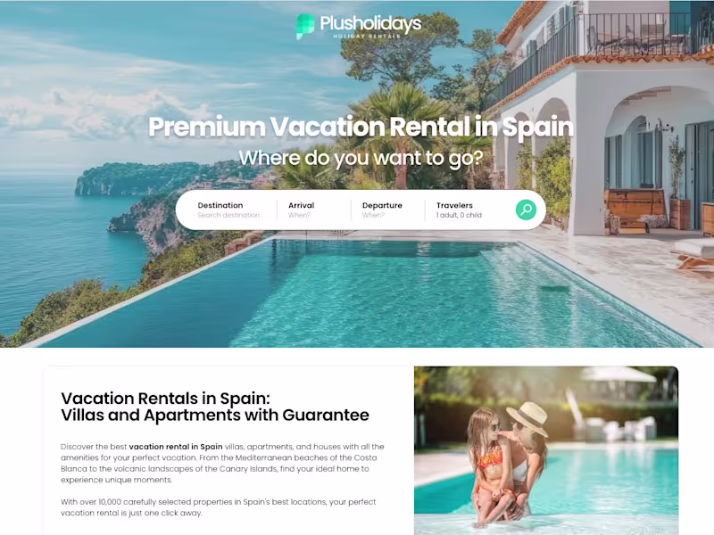 Cover image for 🏝️ Plusholidays | Holiday rentals and luxury villas 