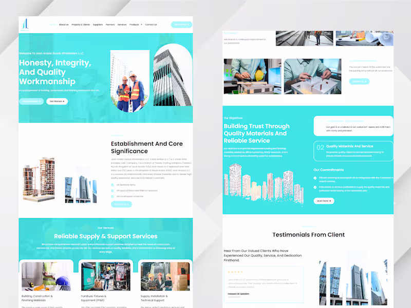 Cover image for Built a business website for
