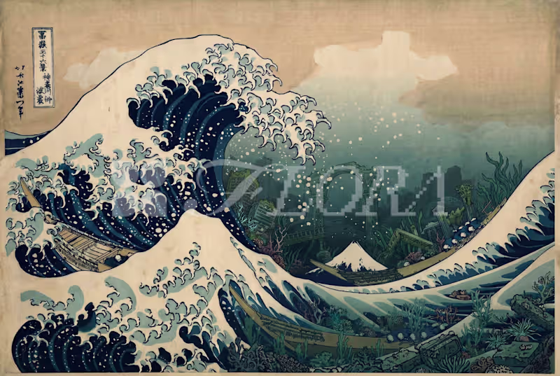 Cover image for THE WAVE THAT REMEMBERS 🌊 What happens to a masterpiece whe...