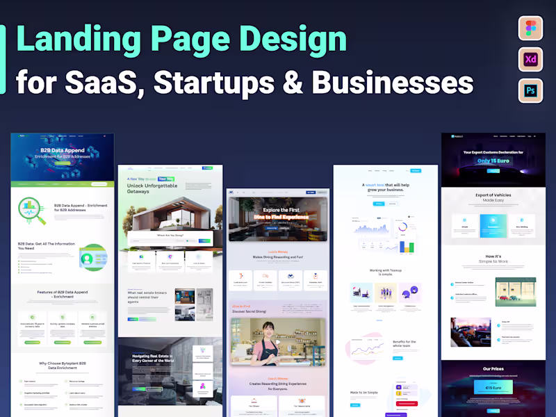 Cover image for Premium Landing Page UI/UX Design in Figma