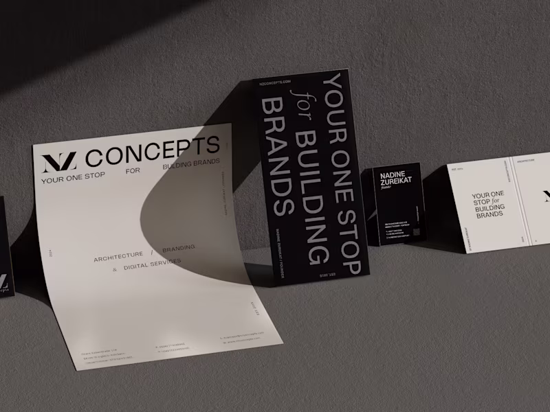 Cover image for NZ Concepts – Rebranding + Print Collateral Design
