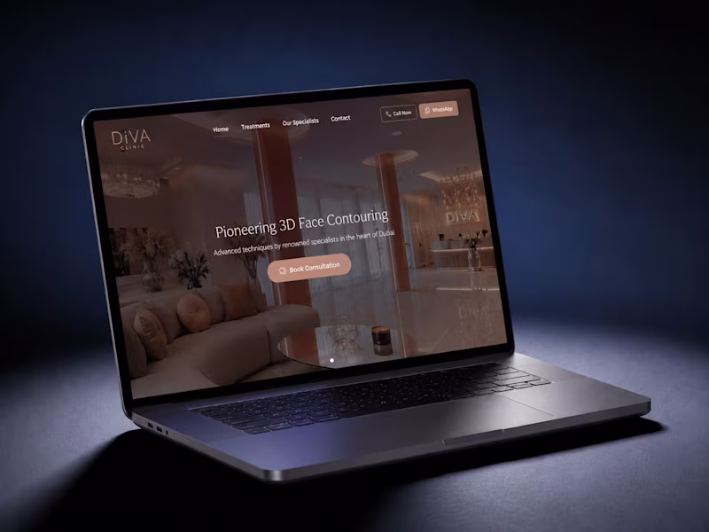 Cover image for Website Experience Enhancement for Diva Clinic