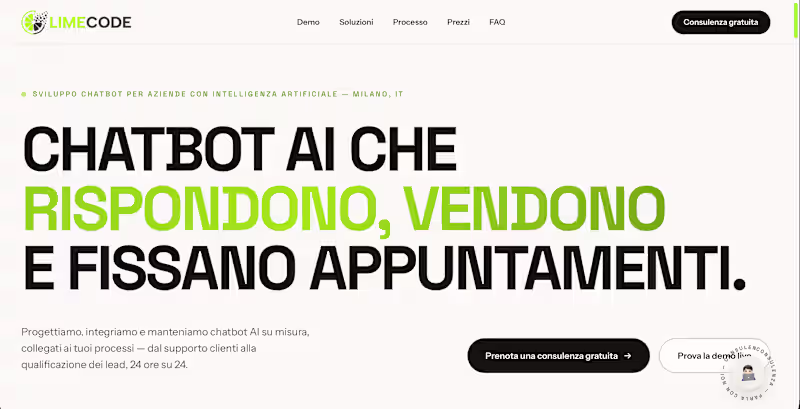 Cover image for Lime Code — AI Chatbot Platform