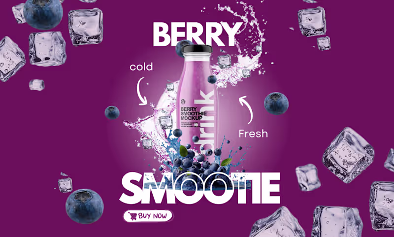 Cover image for Berry Smoothie Social Media Advertisement