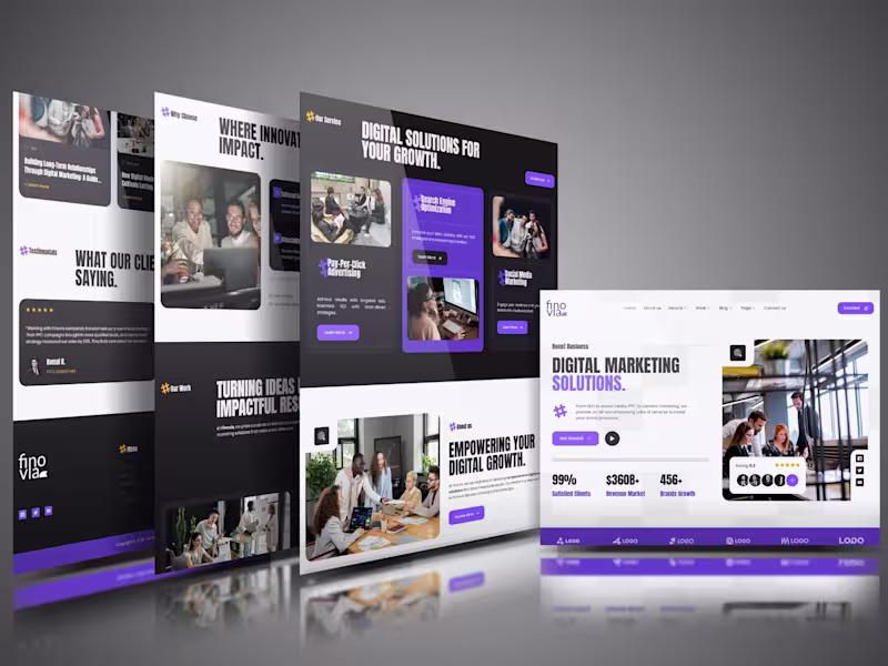 Cover image for Digital Marketing Website Design |