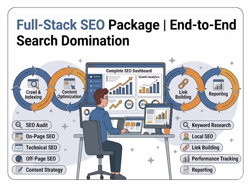 Cover image for Full-Stack SEO Package | End-to-End Search Domination
