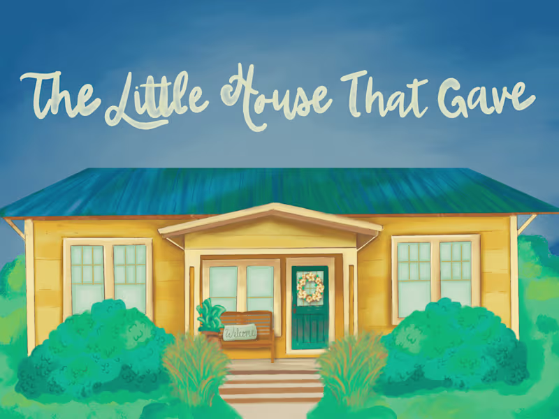 Cover image for Children's Book Illustration - The Little House That Gave
