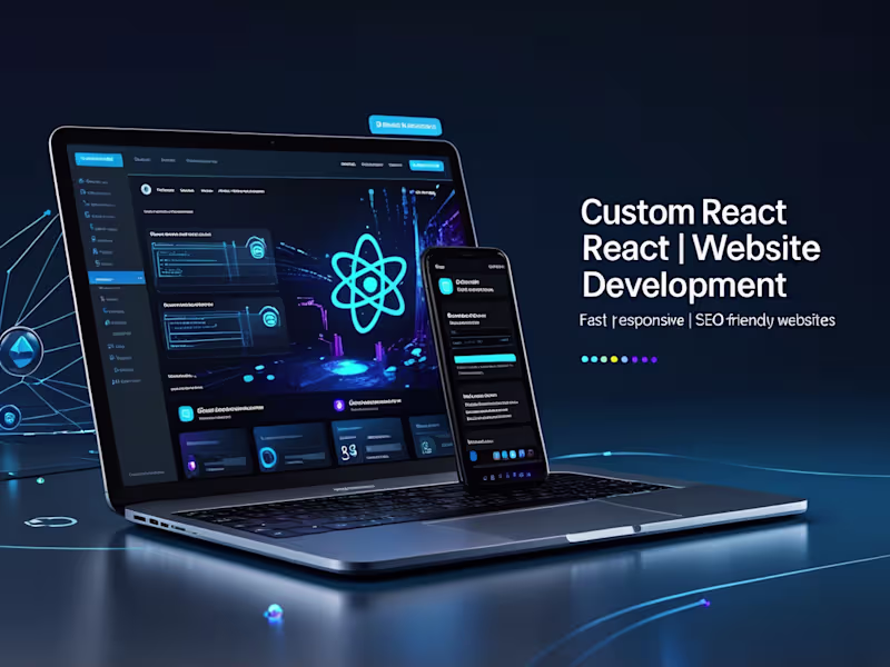 Cover image for React Website Development | Fast, Responsive & Modern Web Apps