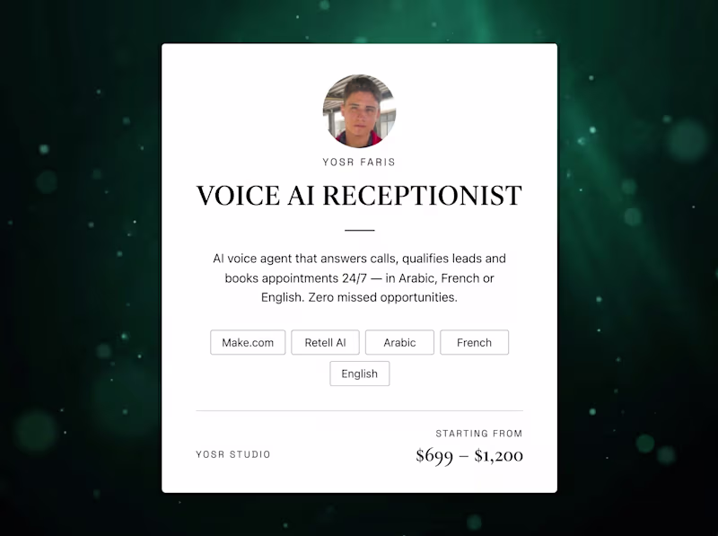Cover image for Voice AI Receptionist