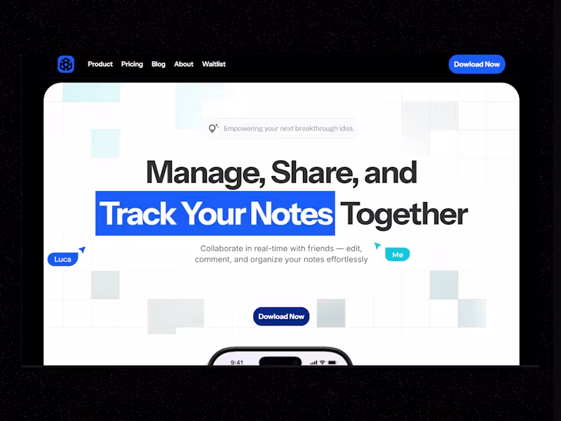 Cover image for A clean SaaS website concept