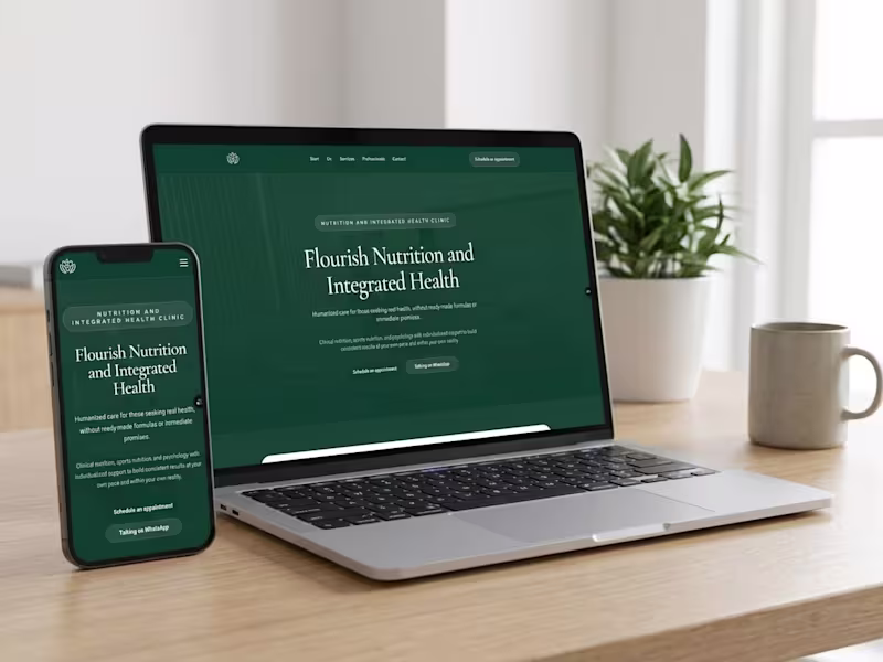 Cover image for Website for Clinic Florescer —