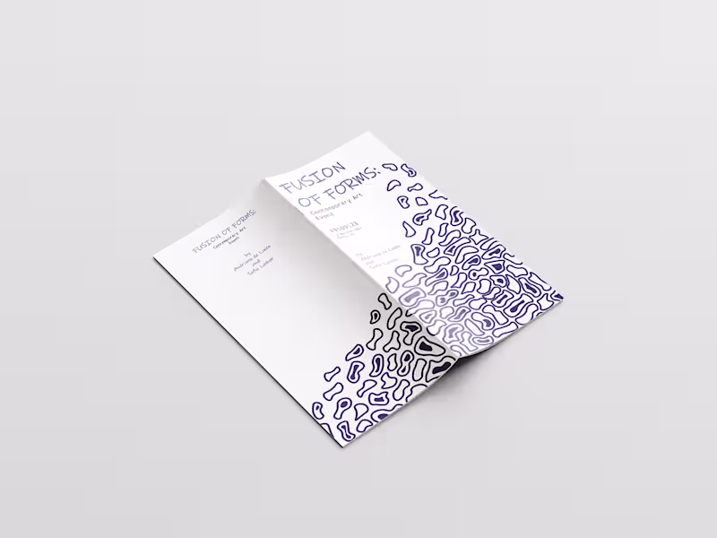 Cover image for "Fusion of Forms" brochure | Behance