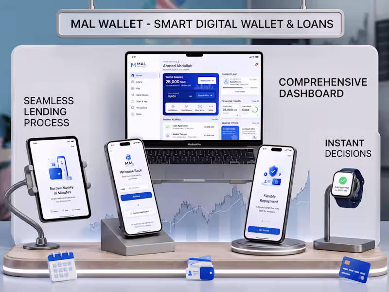 Cover image for MAL Wallet: Smart Digital Wallet & Loans UI/UX Design