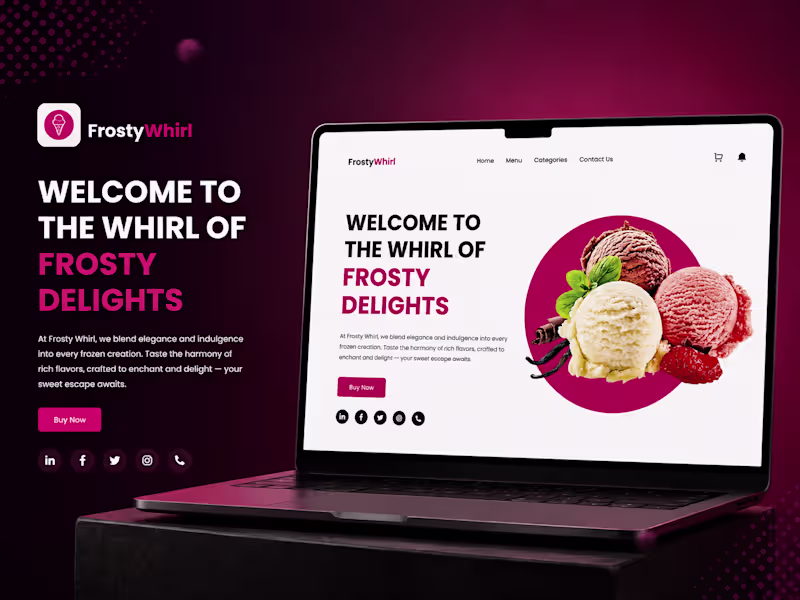Cover image for Frosty Whirl Responsive E-Commerce Ice