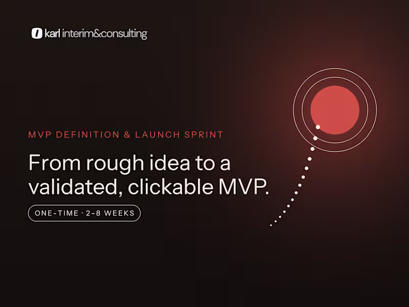 Cover image for MVP Definition & Launch Sprint