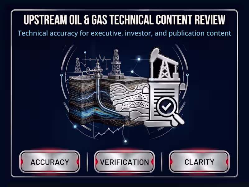 Cover image for Upstream Oil and Gas Technical Content Review