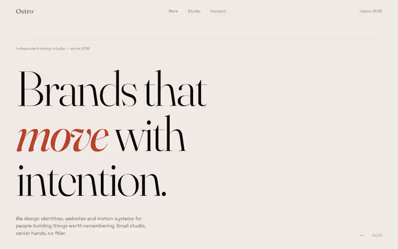 Cover image for Ostro — Independent Design Studio
A