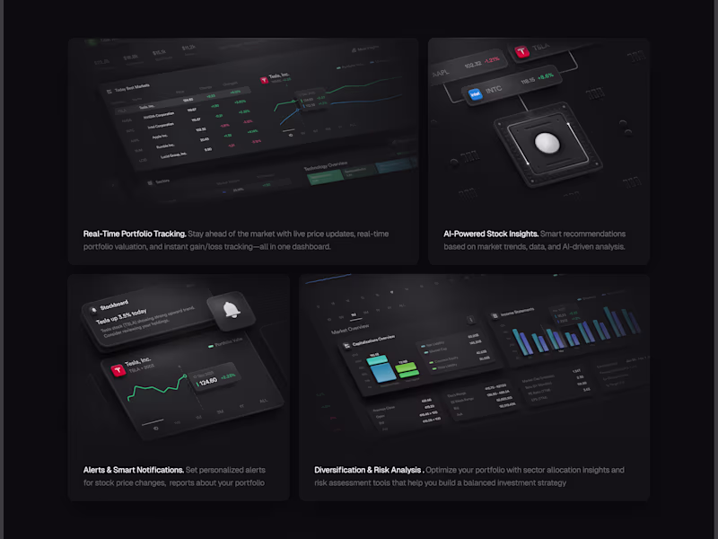 Cover image for Hi folks, this is my Bento Section work for the Saas Stock I...